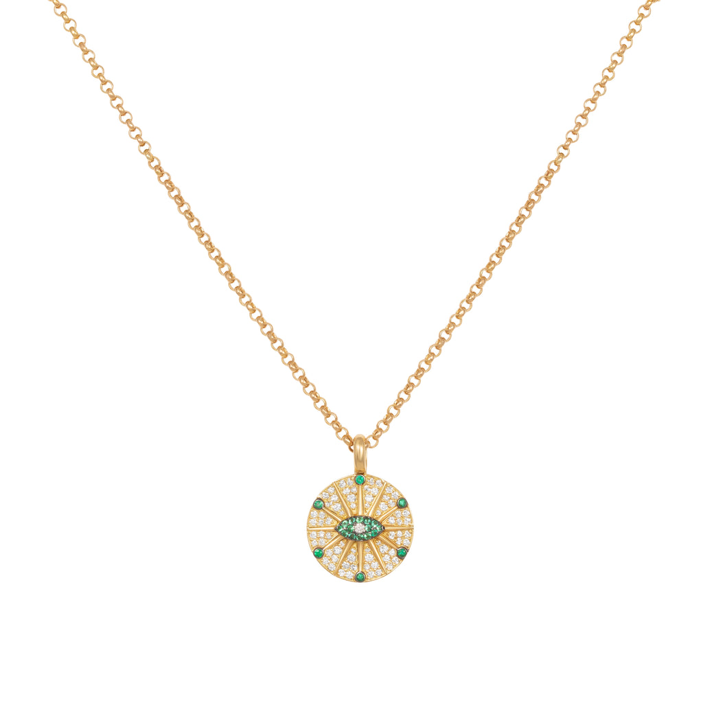 Emeralds And Diamonds O'hara Necklace
